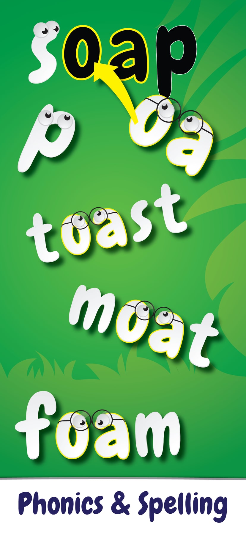 Store screenshots: Phonics & spelling — store panel
