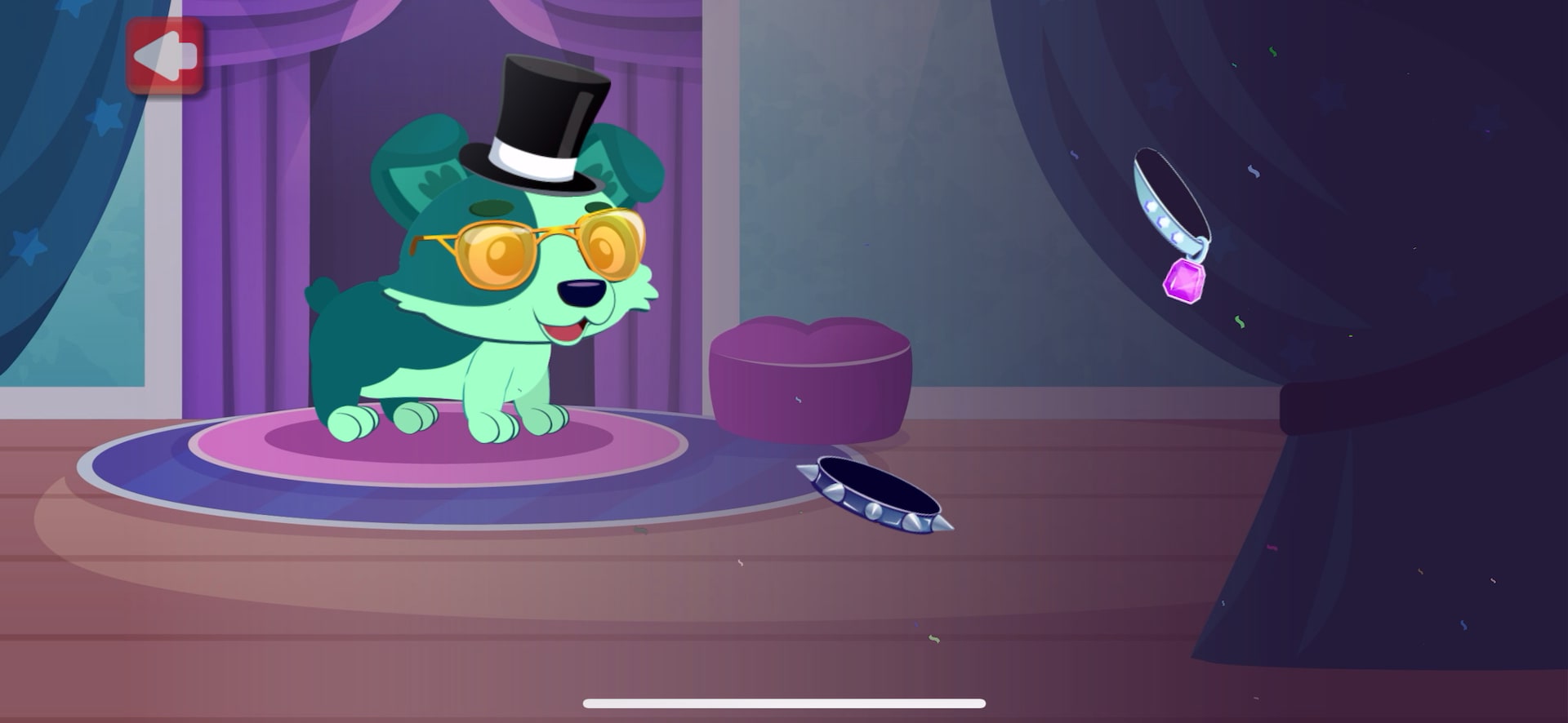 Gameplay stills: Pet reward: dress-up